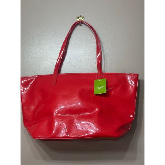 NWT Kate Spade New York Red Harmony Metro Tote Handbag Purse - Picture 2 of 8